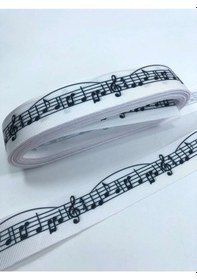 Resim FdayAksesuar Saç Tokası Sol Anahtarı Desenli Grogren Kurdele 1 Metre En 2,5 Cm FRDY25052 