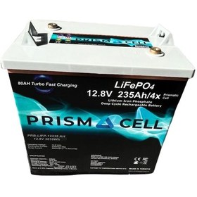 Resim Prismacell Lıfepo4 Akü 235ah 12.8 Volt Turbo Fast Chargıng Karavan, Marin, Solar Yaşam Aküsü 