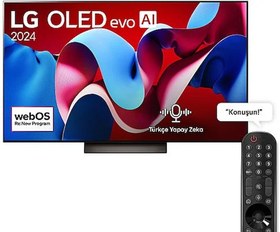 Resim LG OLED55C46 55 inç 139 Ekran 4K Smart AI Sihirli Kumanda Dolby Vision webOS24 OLED evo TV 