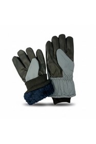 Resim Mustran L-XL İçi Kürklü Dokunmatik Motosiklet Kayak Eldiveni | Su -Rüzgar Geçirmez Kışlık Günlük Eldiven 