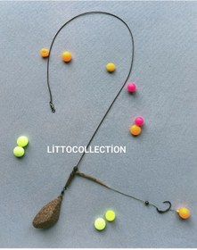 Resim LittoCollection Leadcore'lu Helikopter Sistem Sazan Rig Takımı ( 14 Mm Turuncu Pop Up'lı ) 