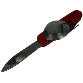 Resim Çatal Kaşık Kamp Bıçak K Ürün Kodu: K 524 Rd-9 Cm Siyah 