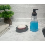 Resim Sia Sıvı Sabunluk ve Sabunluk 2'li Banyo Seti Abs Bronz Model 