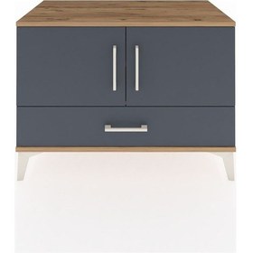 Resim Hyperion Şifonyer 2 Raflı Tek Çekmeceli 2 Kapaklı 88x44x64 Ça... Çam 