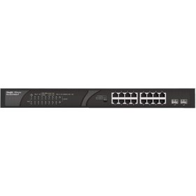 Resim Reyee Rg-Es118Gs-P 16 Port Gigabit 2Xsfp Yönetilemez Poe Switch Ruijie