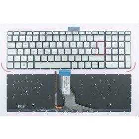 Resim HP Uyumlu Envy 17-N100Nt, 17-N000, 17-N100 Klavye - Tuş Takımı Silver Le 127140097810 