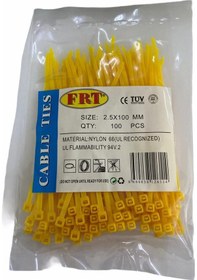 Resim Frt Sarı 2.5X100 Kablo Bağı 