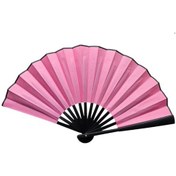 Resim Plastik Kumaş Yelpaze 12 Li Pembe 