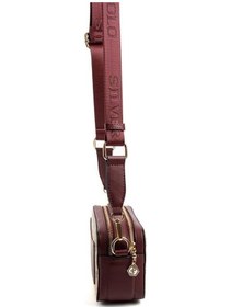 Resim Silver Polo Sp1078 Kadın Çapraz Çanta Monogram Koyu Bej-bordo 