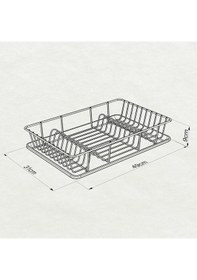 Resim Teknotel Tek Katlı Bulaşıklık Tabaklık Krom Kb095 Çok Renkli 