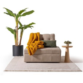 Resim Home Kafi Yataklı Tekli Koltuk Koyu Vizon 