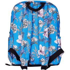Resim Bloominbag Blue Cherry Blossom Çiçek Desenli 13-14 inç Kadın Sırt Laptop / Macbook Çantası 