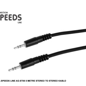 Resim C.Speeds Lıne Ag-St05 5 Metre Stereo To Stereo Kablo 