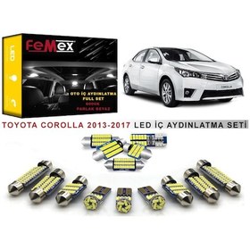 Resim Femex Toyota Corolla Uyumlu 2013-2017 Led İç Aydınlatma Ampul Seti Femex Parla 