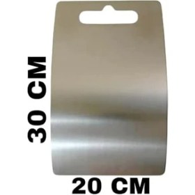 Resim Karokstore Oval Kesim Paslanmaz Çelik Kesme Tahtası Mutfak Piknik Için Inox 304 Kalite Antibakteriyel Küf Tutmaz Kolay Temizlenir Et Sebze Meyve Doğrama Tahtası Lüks Kesme Matı 30 * 22,5 cm 