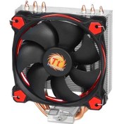 Resim Youtek Thermaltake Riing S100 Am4 Uyumlu 3 Bakır Borulu Sessiz Cpu Soğutucu, Kırmızı Led Fan Ve Hidrolik Yatak İle Yüksek Performans 