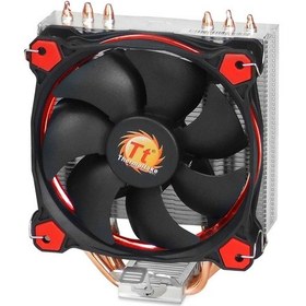 Resim Youtek Thermaltake Riing S100 Am4 Uyumlu 3 Bakır Borulu Sessiz Cpu Soğutucu, Kırmızı Led Fan Ve Hidrolik Yatak İle Yüksek Performans 