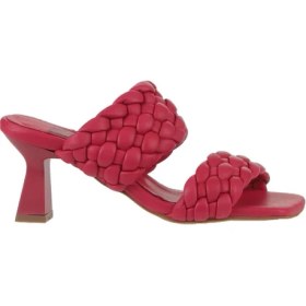 Resim Bueno Shoes Fuşya Deri Kadın Topuklu Terlik 01WY6804 01WY6804 
