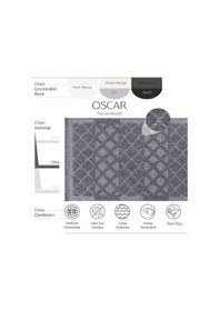 Resim Cool Halı Oscar 7512 Antrasit Hav Toz Vermez Hasır Dokulu Salon Mutfak Koridor Halısı 