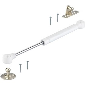 Resim MegaVitrin 100 N Gazlı Amortisör Piston Kalkar Dolap Kapakları Için 27 Cm Beyaz - Mobilya Makasları - Tek Ebat 