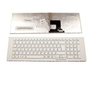 Resim Sony Uyumlu Vaio Pcg-91211M Klavye Tuş Takımı Beyaz Çerçeveli 