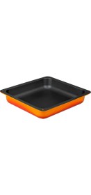 Resim Lava Döküm Gn 2/3 Gastronorm Küvet, Iç Renk Siyah, Ölçü 35X32CM - Turuncu 