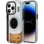 Resim Youngkit Iphone 14 Pro Uyumlu Kılıf Magsafe Şarj Özellikli Lens Figürlü Art Film Serisi Kapak 