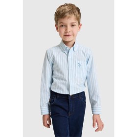 Resim U.s. Polo Assn. Erkek Çocuk Mavi Gömlek Desenli 50324772-VR036 