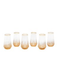 Resim Amber Altın 6 Lı Meşrubat Bardağı Seti 