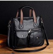 Resim Lemestar Kadın Çanta Sırt Çantası Büyük Kapasiteli Çok Cüzdanlı Moda Seyahat Spor Siyah Renk Çok Renkli 