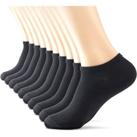 Resim socksbox 10'lu Görünmez Spor Ayakkabı Çorabı/siyah/35-39 