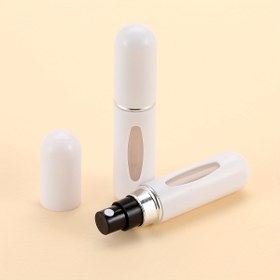 Resim 2 adet Seyahat Parfüm Dolumlu Atomizer Kapları, Taşınabilir Parfüm Sprey Şişesi, Seyahat Mini Boyutlu Şişe, Koku Pompası Kılıfı, Seyahat ve Dışarı Çıkma için Boş Parfüm Sprey Şişesi 5ml 