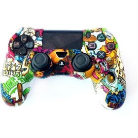 Resim Konsol İstasyonu Playstation 4 Desenli Kol Koruyucu Silikon Kılıf 9p4 