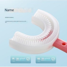 Resim Boutiques Bebekler Ve Küçük Çocuklar İçin U Şeklinde Diş Fırçası Manuel 