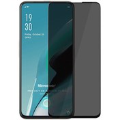 Resim Oppo Reno 2z Privacy 5d Gizlilik Filtreli Cam Ekran Koruyucu Siyah Microsonic