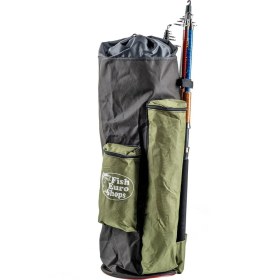 Resim Savex Euro Fish Kamış Çantası Boru Tipi Haki-Siyah 80 cm (38006) 