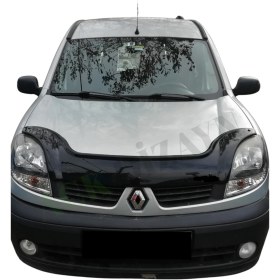 Resim Renault Kangoo 2004-2008 Araca Özel Kaput Rüzgarlığı A+ Pianoblack 4mm 