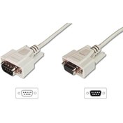Resim Assmann Digitus Ak-610203-100-e 10mt Dsub9 To Dsub9 Erkek-dişi Veri Tarnsfer Kablosu 