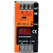 Resim Imr-150-12 - 150W 12Vdc 12.5A Mini Göstergeli Raya Montajlı Güç K 