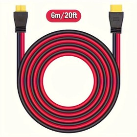 Resim Honeybeeshop Clelo Xt60 Erkek Baglayici Disli Uzatma Kablosu 12awg 6m 20ft Rv Gunes Jeneratoru Rc Pil 