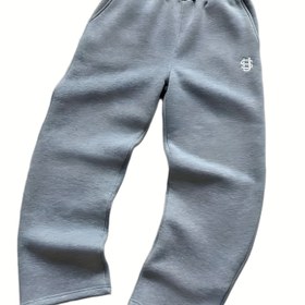 Resim Kadın Y2K ilhamlı rahat düzce jogger pantolon - Hafif Gri, Elastik Bel Bandı, Tüm Mevsimler için Rahat Spor Giyim, Rahat Spor Giyim | Rahat Fit Pantolon | Rahat Fit, Jogger Pantolon 