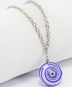 Resim biuti Ayarlanabilir Zincirli Murano Nazar Boncuklu Araba Dikiz Ayna Süsü, Yeni Araba Süsü 