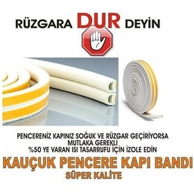 Resim Beyaz Kauçuk Kapı Bantı Ve Pencere Bantı - Soğuk Önleyici 