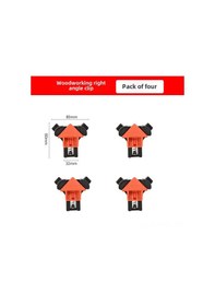 Resim Geeksen Zhcy Ahşap İşleri 90 Derece Sabitleyici, Hızlı Klemme, Dıy Foto Çerçevesi İçin, 4 Adet Ahşap Klemparı 