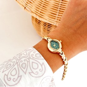 Resim Boise Atelier Nero Gold-Green Watch | Saat 