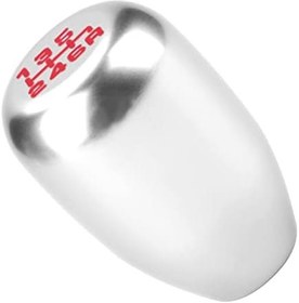 Resim Haofy Evrensel 6 Hız Manüel Vites Topuzu Kafa Değiştirici, 3 Adaptörlü, Metal Malzemeden Yapılmış, Orijinal Topuzu Kolayca Yükseltin Vites Topuzu Araba Evrensel (SILVER) 