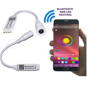 Resim BLUETOOTH RGB ŞERİT LED KONTROL MODÜL CİHAZI 