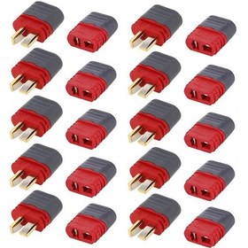 Resim Gajeena Amass Am-1015e 50a Deans Ultra Plug, Rc Uçak Ve Helikopterler İçin 10 Çift Altın Kaplama Bakır Akıllı Bağlantı Seti 