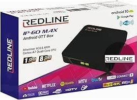 Resim Redline IP-60 MAX ANDROID OTT BOX ULTRA HD 4K 1 GB / 8GB ANDROID 10 