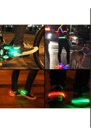 Resim gaman 2'li Set Ayakkabıya Takılan Bisikletçiler ve Sporcular için Karanlıkta Farkındalık Ayakkabı Ledi 